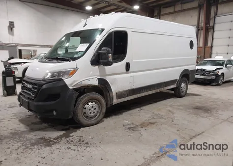 2023 Ram Promaster 2500 High Roof 159 Wb из США, поврежденный, VIN 3C6LRVDG4PE511761